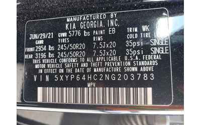 Kia Telluride 3.8L 6 Front Wheel Drive - автомобили, коли, обяви за нови и употребявани 12