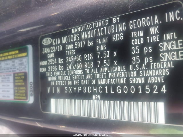 Kia Telluride 3.8L V-6 DI, DOHC, VVT, 291HP All Wheel Drive - автомобили, коли, обяви за нови и употребявани 8