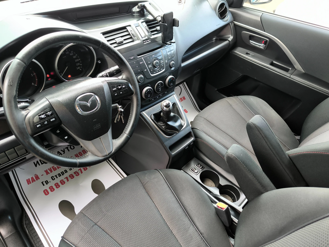 Mazda 5 1, 6-116к.6ск.7места, ФЕЙСЛИФТ, ЕВРО5 - автомобили, коли, обяви за нови и употребявани 8