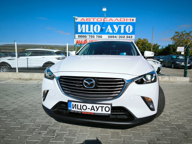 Mazda CX-3 1, 5-105k.4X4, 84700км! XENON, KOЖА, НАВИ, LED. - автомобили, коли, обяви за нови и употребявани 0
