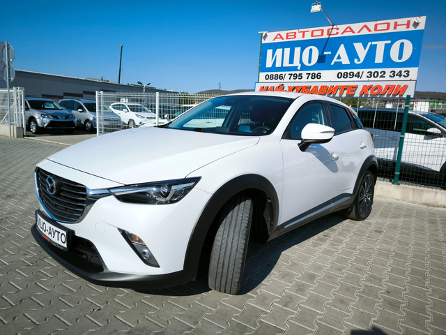 Mazda CX-3 1, 5-105k.4X4, 84700км! XENON, KOЖА, НАВИ, LED. - автомобили, коли, обяви за нови и употребявани 1