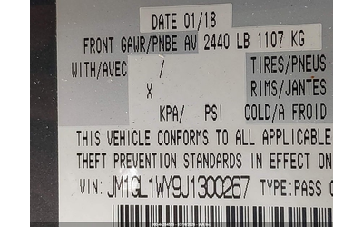 Mazda MAZDA6 2.5L I-4 DI, DOHC, VVT, TURBO, 227HP Front Wheel Drive - автомобили, коли, обяви за нови и употребявани 8