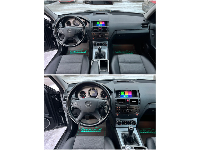 Mercedes-Benz C 180 1, 8i-156k.c/KOMPRESSOR/МУЛТИМЕДИЯ/КОЖА/ПОДГРЕВ!!! - автомобили, коли, обяви за нови и употребявани 8