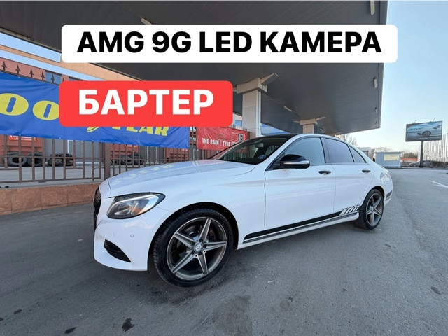 Mercedes-Benz C 220 AMG* БЯЛ* LED* 9G - автомобили, коли, обяви за нови и употребявани 0