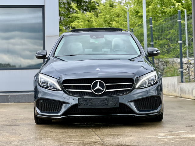 Mercedes-Benz C 220 AMG LINE / ПАНОРАМЕН ТАВАН / KEYLESS GO - автомобили, коли, обяви за нови и употребявани 2