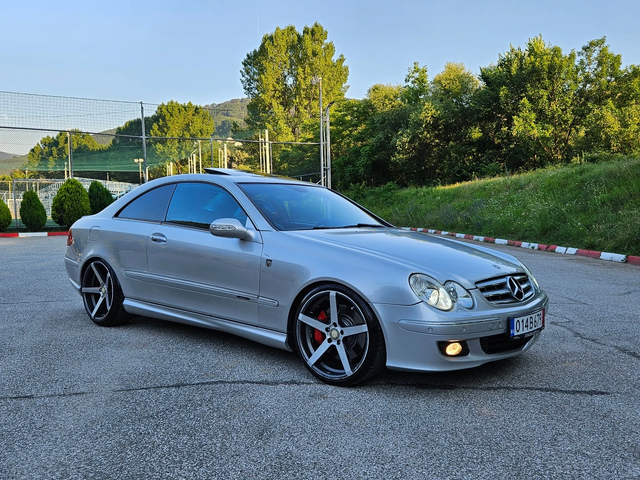 Mercedes-Benz CLK 5.0 AMG PAKET/AVTOMAT/KOJA/DISTRONIK/NAVIGACIQ - автомобили, коли, обяви за нови и употребявани 6