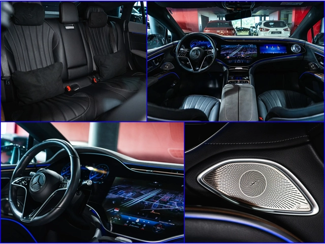 Mercedes-Benz EQS 450+ ГАРАНЦИЯ * Hyperscreen* Burmester* Airmatic - автомобили, коли, обяви за нови и употребявани 14