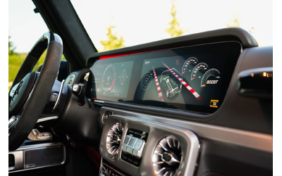 Mercedes-Benz G 63 AMG BURMESTER| RED SALON| CARBON| FULL - автомобили, коли, обяви за нови и употребявани 6