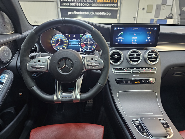 Mercedes-Benz GLC 43 AMG coupe#13500km#silver magno matt# Biturbo - автомобили, коли, обяви за нови и употребявани 14