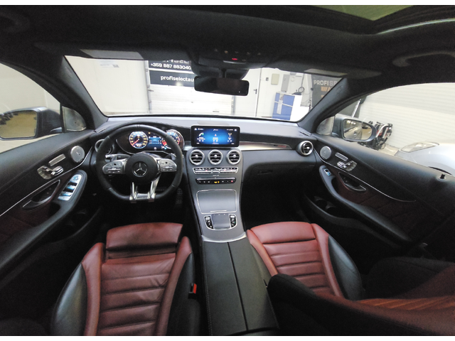 Mercedes-Benz GLC 43 AMG coupe#13500km#silver magno matt# Biturbo - автомобили, коли, обяви за нови и употребявани 21