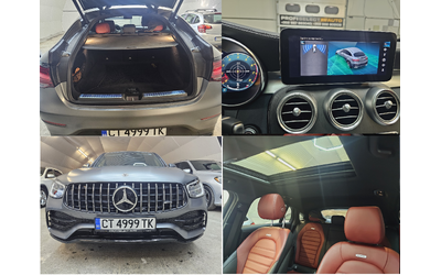 Mercedes-Benz GLC 43 AMG coupe#13500km#silver magno matt# Biturbo - автомобили, коли, обяви за нови и употребявани 31