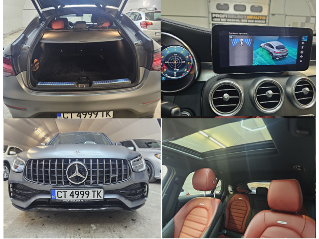 Mercedes-Benz GLC 43 AMG coupe#13500km#silver magno matt# Biturbo - автомобили, коли, обяви за нови и употребявани 31