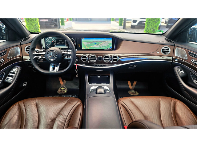 Mercedes-Benz S 350 L/BRABUS/9G/4M/TVx3/DISTR/HUD/360CAM/ОБДУХ/AMBI/LI - автомобили, коли, обяви за нови и употребявани 8
