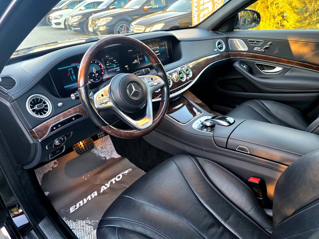 Mercedes-Benz S 450 FULL BLACK LINE FACELIFT ПАНОРАМА ЛИЗИНГ 100% - автомобили, коли, обяви за нови и употребявани 11