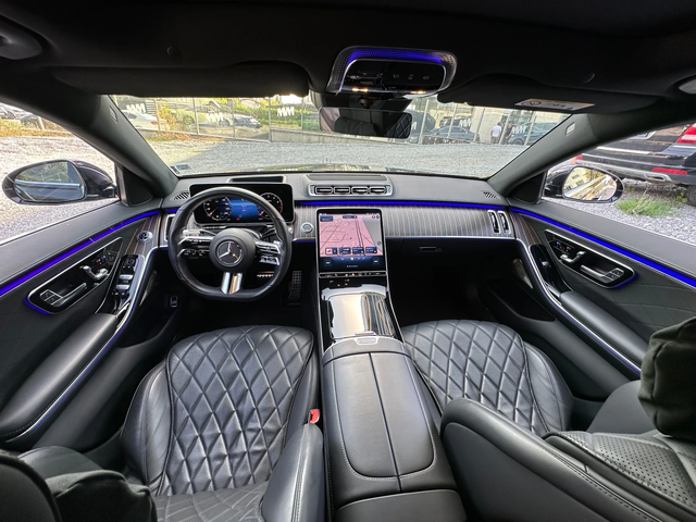 Mercedes-Benz S 500 Long 4M First Class Exclusive TV HUD - автомобили, коли, обяви за нови и употребявани 9