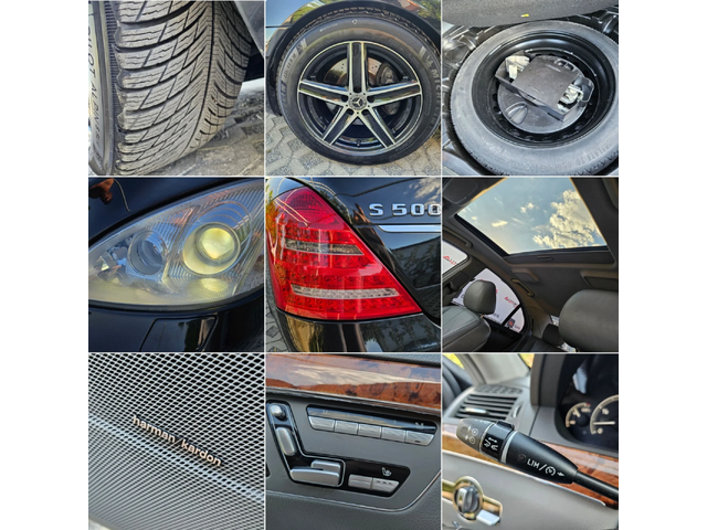 Mercedes-Benz S 500 5.5i-388кс= DISTRONIC= ШИБЕДАХ= H&K= КСЕНОН - автомобили, коли, обяви за нови и употребявани 16