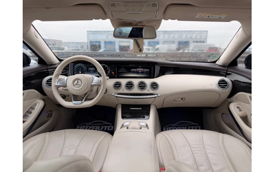 Mercedes-Benz S 500 Coupe= 4Matic= 63 AMG= Keyless Go= HUD= Панорама= - автомобили, коли, обяви за нови и употребявани 9
