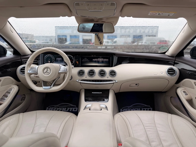 Mercedes-Benz S 500 Coupe= 4Matic= 63 AMG= Keyless Go= HUD= Панорама= - автомобили, коли, обяви за нови и употребявани 9