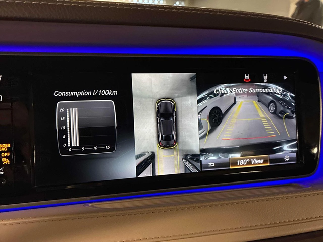 Mercedes-Benz S 550 AMG пакет* Distronic* Обдух* Burmester* 360* - автомобили, коли, обяви за нови и употребявани 8