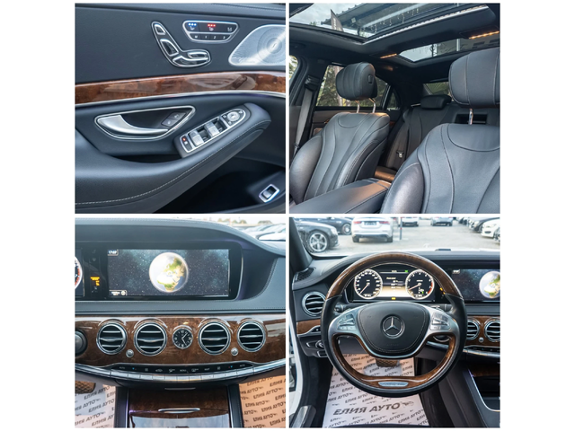 Mercedes-Benz S 550 I LONG FULL AMG LINE ПАНО BURMEISTER ЛИЗИНГ 100% - автомобили, коли, обяви за нови и употребявани 15