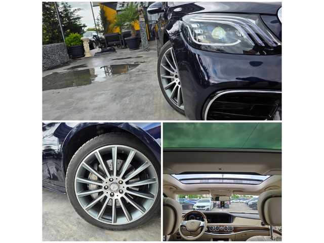 Mercedes-Benz S 550 LONG FULL AMG PACK ПАНОРАМА TOP ЛИЗИНГ 100% - автомобили, коли, обяви за нови и употребявани 16