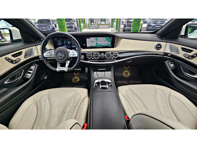 Mercedes-Benz S 560 L/AMG/4M/TVx3/DISTR/PANO/ВАКУУМ/ОБДУХ/МАСАЖ/LIZING - автомобили, коли, обяви за нови и употребявани 7