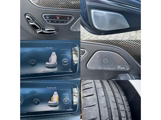 Mercedes-Benz S 63 AMG FACELIFT#DESIGNO#4MATIC#CARBON#3D-BURM#FULL FULL - автомобили, коли, обяви за нови и употребявани 16