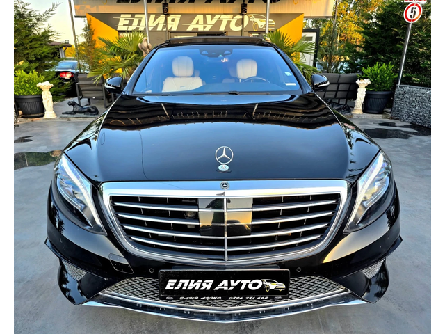 Mercedes-Benz S 63 AMG LONG 4 MATIC 3XTV ПАНОРАМА БЯЛА КОЖА ЛИЗИНГ 100% - автомобили, коли, обяви за нови и употребявани 2