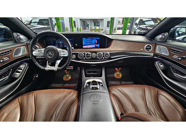 Mercedes-Benz S 63 AMG L/4M/4D BURMESTER/DISTR/TV/HUD/МАСАЖ/ПАНО/F1/LIZI - автомобили, коли, обяви за нови и употребявани 7