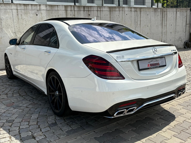 Mercedes-Benz S 63 AMG L/NAVI/4MATIC/3TV/PANO/CERAMIC/KAM/MULTY/Excellen! - автомобили, коли, обяви за нови и употребявани 4