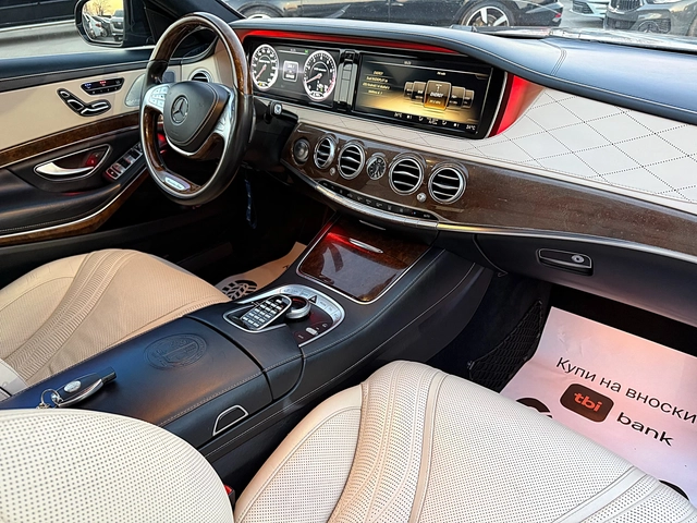 Mercedes-Benz S 63 AMG FACE-4x4-LAZER-VAKUM-DISTRONIK-KAMERA-ДЪЛГА БАЗА ! - автомобили, коли, обяви за нови и употребявани 11