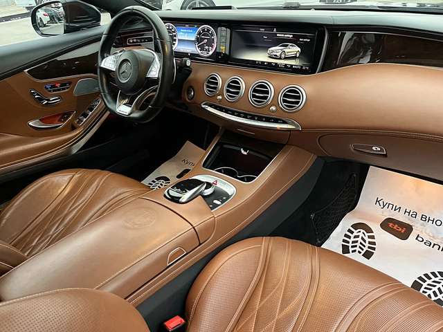 Mercedes-Benz S 63 AMG COUPE-DISTRONIK-PANORAMA-BURMEDTER-HEAD UP-FUL FUL - автомобили, коли, обяви за нови и употребявани 12
