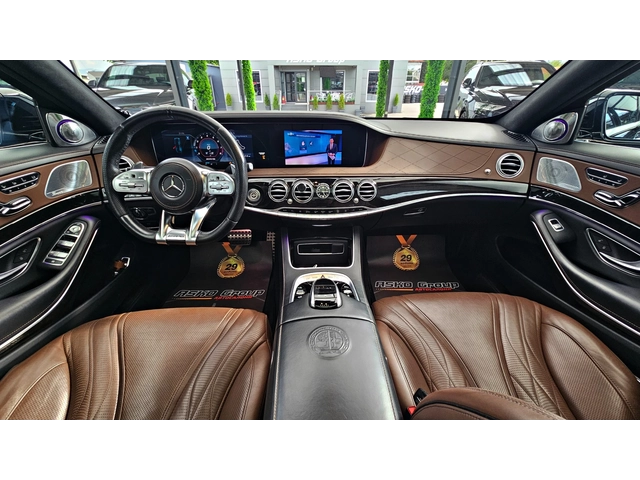 Mercedes-Benz S 63 AMG L/4M/4D BURMESTER/DISTR/TV/HUD/МАСАЖ/ПАНО/F1/LIZI - автомобили, коли, обяви за нови и употребявани 7