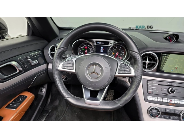 Mercedes-Benz SL 400 DISTRONIC* HARMAN* KARDON* ОБДУХВАНЕ* МАСАЖИ* - автомобили, коли, обяви за нови и употребявани 4