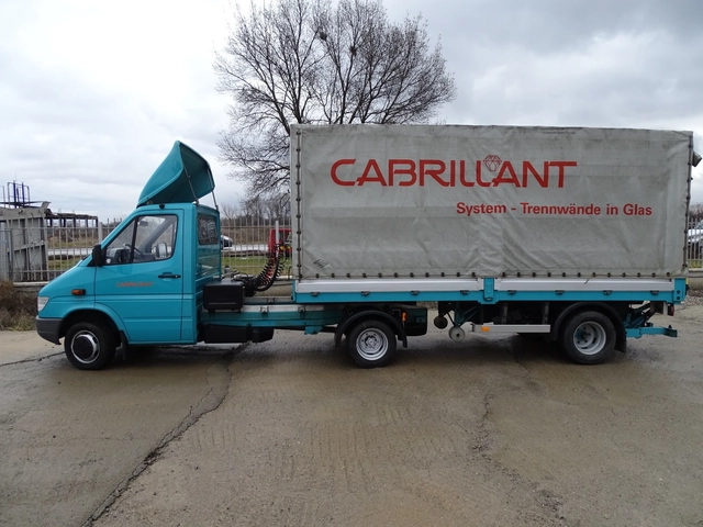 Mercedes-Benz Sprinter 412 ВЛЕКАЧ + ПОЛУРЕМАРКЕ С ПАДАЩ БОРД - автомобили, коли, обяви за нови и употребявани 2