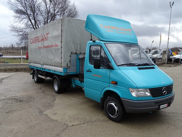 Mercedes-Benz Sprinter 412 ВЛЕКАЧ + ПОЛУРЕМАРКЕ С ПАДАЩ БОРД - автомобили, коли, обяви за нови и употребявани 3