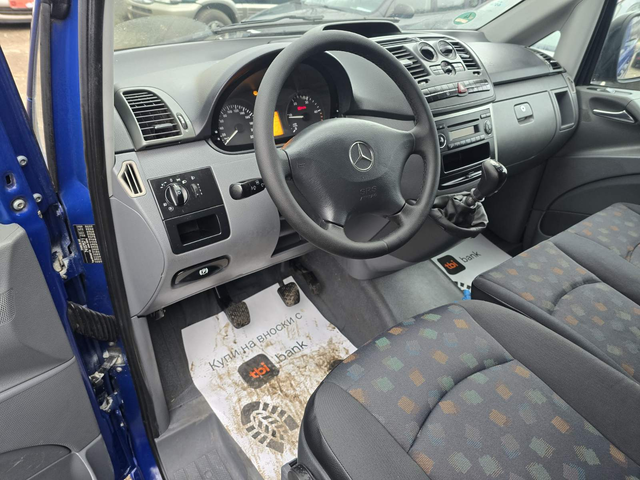 Mercedes-Benz Viano VIT0 111/2.2CDI, 9места, Климатик, Дълга база - автомобили, коли, обяви за нови и употребявани 7