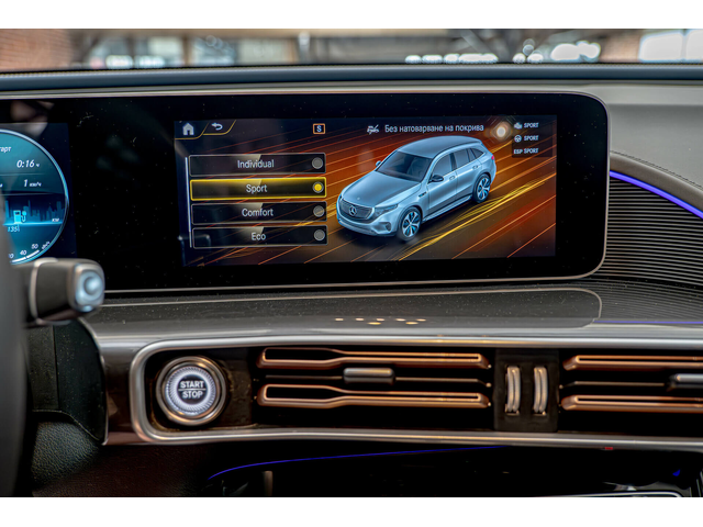 Mercedes EQC 400/4Matic/Камера360/Dynamic Select/Подгрев - автомобили, коли, обяви за нови и употребявани 12
