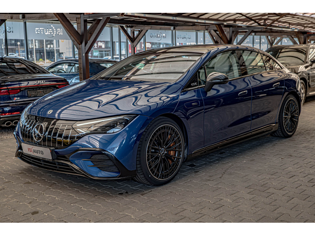 Mercedes EQE 43 AMG/4Matic/100kWh/Керамика/3700км/Панорама/Hyperscreen/ - автомобили, коли, обяви за нови и употребявани 2