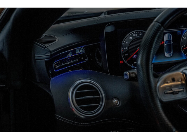 Mercedes S63 AMG 4Matic/Swarovski/HuD/Burmester/AirMatic/Night Vision/Камера 360 - автомобили, коли, обяви за нови и употребявани 10