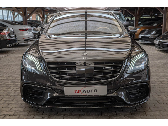 Mercedes S63AMG 4M+/LONG/RSE/Carbon/Керамика/3D Burm/HuD/SKY/Камера 360 - автомобили, коли, обяви за нови и употребявани 0