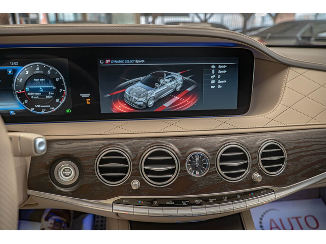 Mercedes S63AMG 4M+/LONG/RSE/Carbon/Керамика/3D Burm/HuD/SKY/Камера 360 - автомобили, коли, обяви за нови и употребявани 14