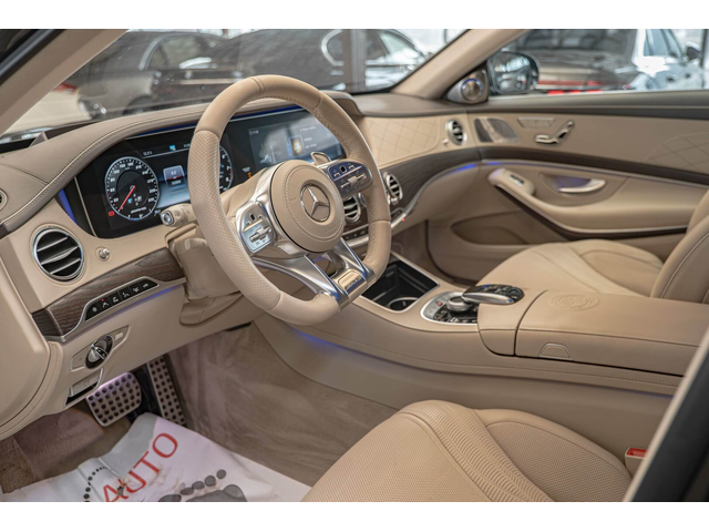 Mercedes S63AMG 4M+/LONG/RSE/Carbon/Керамика/3D Burm/HuD/SKY/Камера 360 - автомобили, коли, обяви за нови и употребявани 5