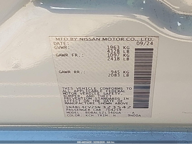 Nissan Altima 2.5L I-4 DI, DOHC, VVT, 188HP Front Wheel Drive - автомобили, коли, обяви за нови и употребявани 8