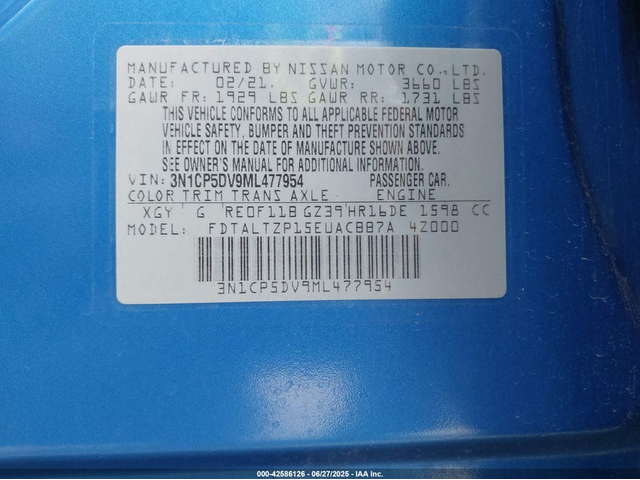 Nissan KICKS 1.6L I-4 DOHC, VVT, 122HP Front Wheel Drive - автомобили, коли, обяви за нови и употребявани 8