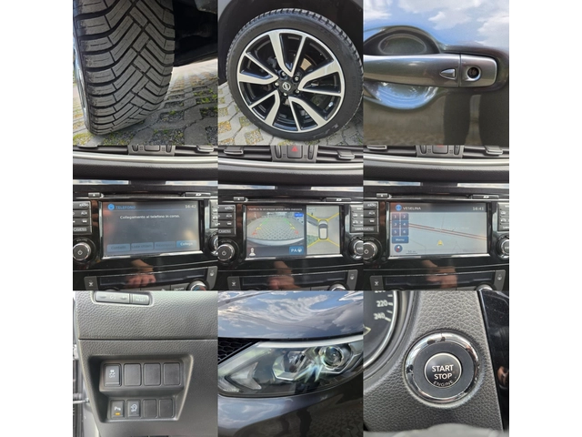 Nissan Qashqai 1.6DCI-131кс= 6ск= TEKNA= PANO= 360= BLIND= ПОДГРЕ - автомобили, коли, обяви за нови и употребявани 16