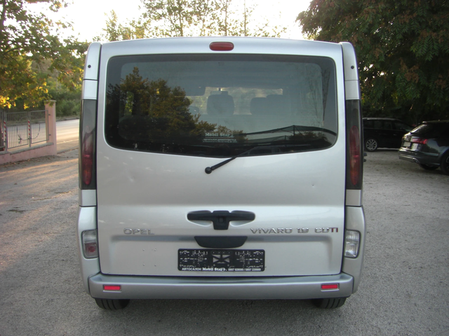 Opel Vivaro 1.9dci TOUR KLIMA 6ck. 8MECTA - автомобили, коли, обяви за нови и употребявани 3