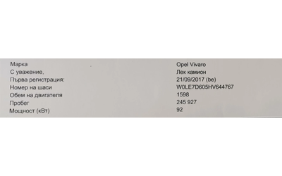 Opel Vivaro 1.6 CDTI L2H1 - автомобили, коли, обяви за нови и употребявани 16
