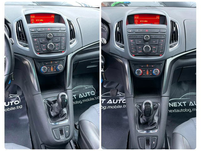 Opel Zafira 1.6i 150HP EURO5B - автомобили, коли, обяви за нови и употребявани 12