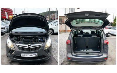 Opel Zafira 1.6i 150HP EURO5B - автомобили, коли, обяви за нови и употребявани 13